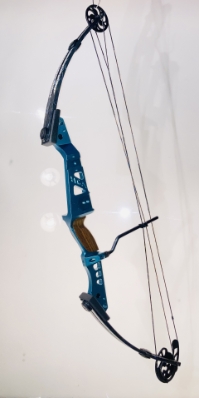 Machined Supreme LH 60lb/29" Draw - Light Blue *Lot 8 